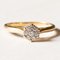 Vintage 18k Gold Diamond Daisy Ring, 1970s 1