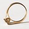 Vintage 18k Gold Diamond Daisy Ring, 1970s, Image 9