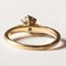 Vintage 18k Gold Diamond Daisy Ring, 1970s 5