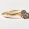 Vintage 18k Gold Diamond Daisy Ring, 1970s, Image 7