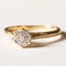 Vintage 18k Gold Diamond Daisy Ring, 1970s 2