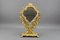 French Louis XIV Style Bronze and Brass Faceted Table Mirror, 1920s 2