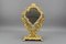 French Louis XIV Style Bronze and Brass Faceted Table Mirror, 1920s, Image 2