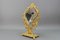French Louis XIV Style Bronze and Brass Faceted Table Mirror, 1920s, Image 13