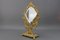 French Louis XIV Style Bronze and Brass Faceted Table Mirror, 1920s, Image 12