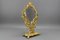 French Louis XIV Style Bronze and Brass Faceted Table Mirror, 1920s 7