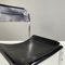 Italian Modern Chairs in Black Leather and Tubular Metal, 1980s, Set of 4, Image 11