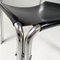 Italian Modern Chairs in Black Leather and Tubular Metal, 1980s, Set of 4 13