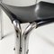 Italian Modern Chairs in Black Leather and Tubular Metal, 1980s, Set of 4, Image 13