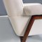 Mid-Century Modern Italian White Cotton & Beech Armchairs, 1960s, Set of 2 12