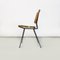Moderne italienische Mid-Century Stühle aus Korbgeflecht & schwarzem Metall, 1960er, 6 . Set 7