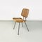 Moderne italienische Mid-Century Stühle aus Korbgeflecht & schwarzem Metall, 1960er, 6 . Set 6