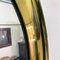 Goldener italienischer Mid-Century Narciso Spiegel aus Stahl, Sergio Mazza zugeschrieben, Artemide, 1960er 5
