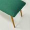 Banc Mid-Century en Tissu Vert, 1960s 5