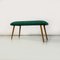 Banc Mid-Century en Tissu Vert, 1960s 9