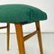 Banc Mid-Century en Tissu Vert, 1960s 3