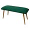Mid-Century Green Fabric Bench, 1960s 1