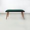 Mid-Century Green Fabric Bench, 1960s, Image 10