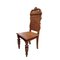 Victorian Hand-Carved Ornate Oak Hall Chairs, Set of 2, Image 3