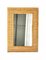 Specchio da parete rettangolare in bambù e vimini, Italia, anni '60, Immagine 4
