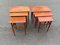 Tables Gigognes en Teck, Danemark, 1960s, Set de 2 2