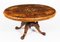 19th Century Burr Walnut Oval Coffee Table, Image 18