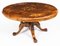19th Century Burr Walnut Oval Coffee Table 2
