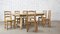 Brutalistischer Tisch & Stühle von Georges Robert, 7 Set 11