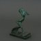 Woman with a Wave Sculpture in Spelter by Raymonde Guerbe, 1930s 2