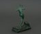 Woman with a Wave Sculpture in Spelter by Raymonde Guerbe, 1930s 4