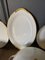 Limoges White and Gold Porcelain Service by Lafarge & Cie, Set of 81 8