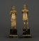 Restaurierungsfiguren aus vergoldeter Bronze, 2 Set 4