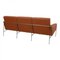Model 3303 Airport 3-Seater Sofa in Anilin Leather by Arne Jacobsen 6