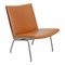 CH401 Airport Chair in Ainiline Leather by Hans J. Wegner 1