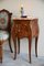 French Veneer Bedside Cabinet with Marble Top, Image 6