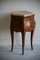 French Veneer Bedside Cabinet with Marble Top, Image 10