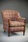Edwardian Tartan Upholstered Armchair, Image 1