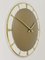 Large Brass Wall Clock from Junghans, Germany, 1950s 6