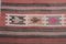 Turkish Striped Kilim Runner Rug 6