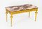 Placas de mesa de centro francesas vintage de madera dorada y mármol de Limoges, años 50, Imagen 15