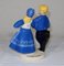 Couple of Young Dancers Figure in Earthenware by R. Micheau-Vernez for Henriot Quimper, Mid 20th Century 8