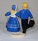 Couple of Young Dancers Figure in Earthenware by R. Micheau-Vernez for Henriot Quimper, Mid 20th Century, Image 9