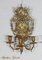 Mid-19th Century Napoleon III 3-Branch Gilt Bronze Candle Sconces, Set of 2, Image 4