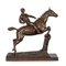 Artiste, Jockey et Cheval Sautant une Clôture, France, 1900, Bronze 4