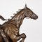 French Artist, Jockey & Horse Jumping a Fence, 1900, Bronze 17