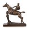 French Artist, Jockey & Horse Jumping a Fence, 1900, Bronze 2