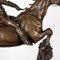 Französischer Künstler, Jockey & über einen Zaun springendes Pferd, 1900, Bronze 18
