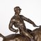 Artiste, Jockey et Cheval Sautant une Clôture, France, 1900, Bronze 12