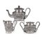 19th Century Indian Silver Swami Tea Set, Madras, 1880s, Set of 3 1