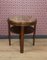 Tavolino da caffè o di servizio con ripiano in marmo e ripiano in legno scuro, Immagine 5